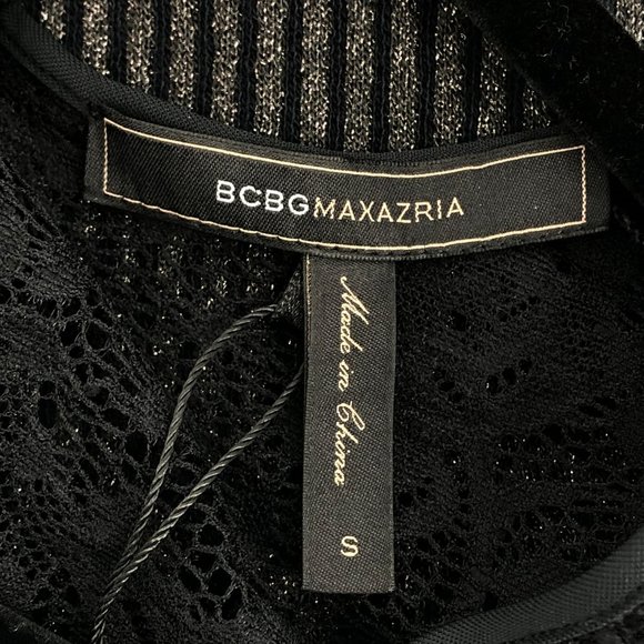 BCBGMaxAzria Black V-Neck Fit & Flare Dress | Versatile for All Seasons - Picture 4 of 6